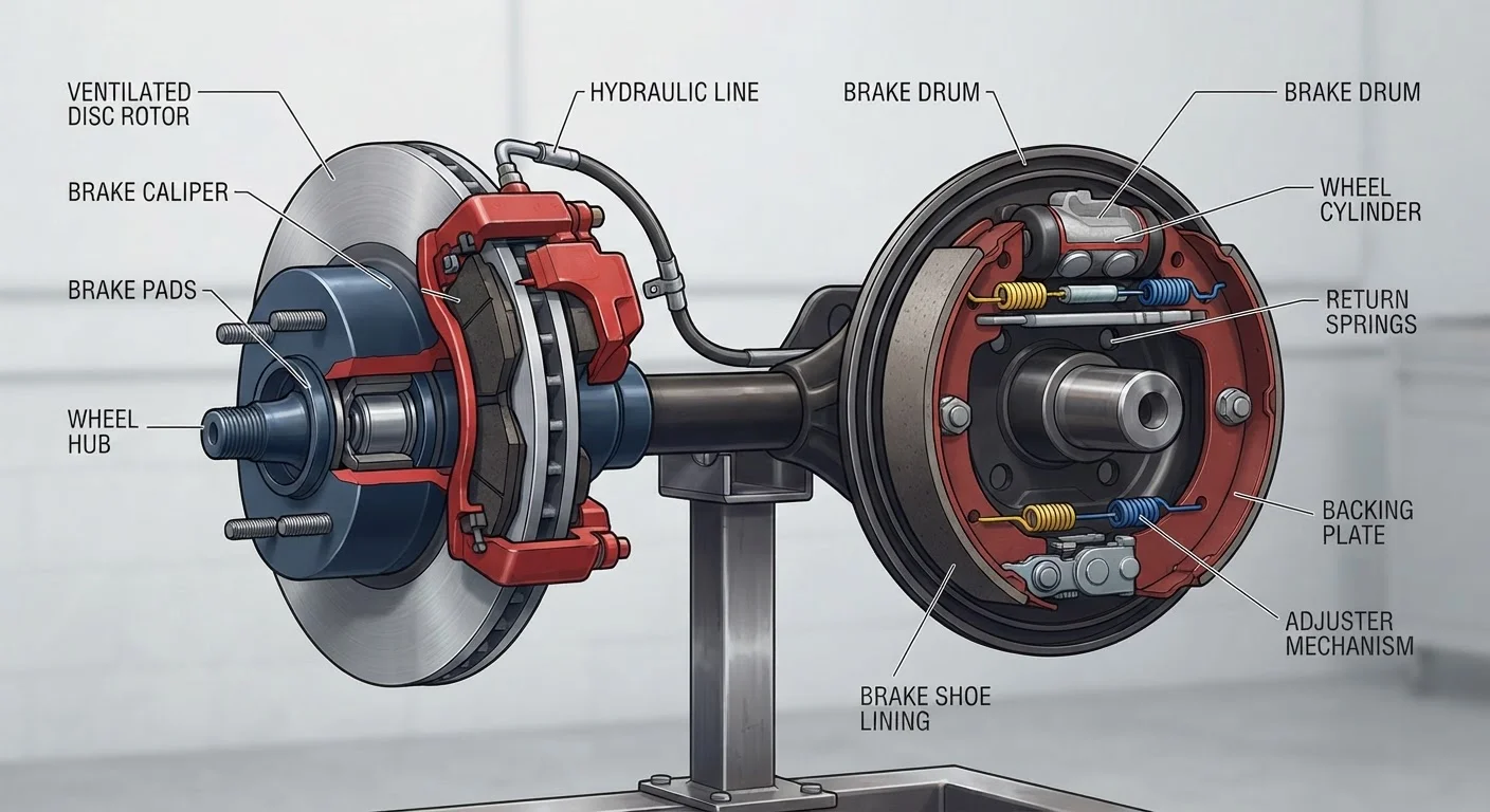 Disc Brakes vs. Drum Brakes: What Sets Them Apart