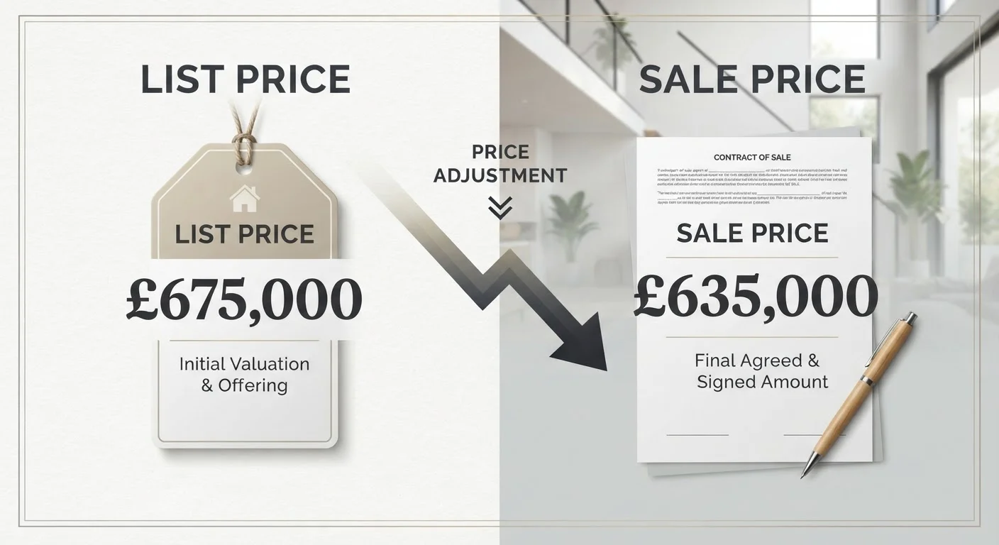 Listing Price vs. Sale Price: Why the Gap Exists