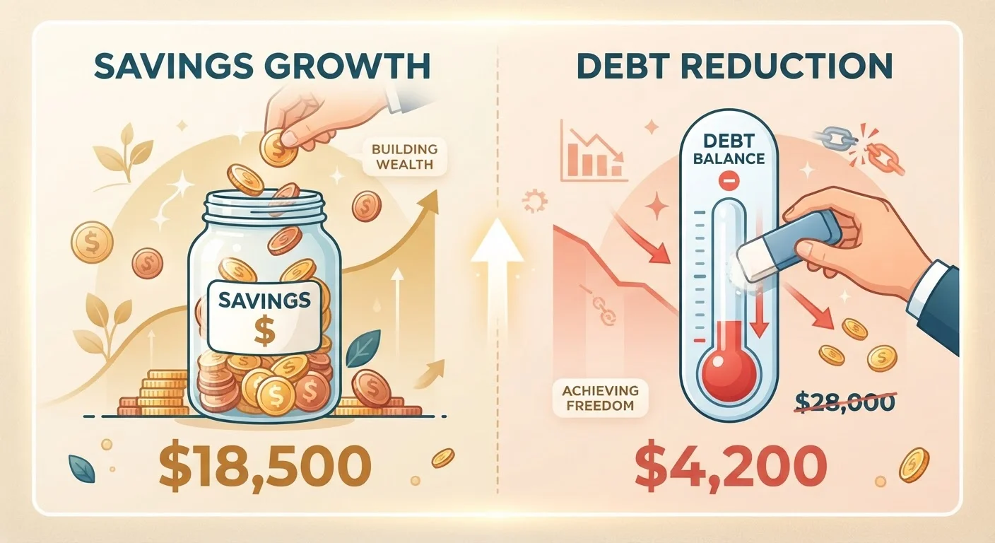 Saving While in Debt: A Realistic Framework for Doing Both at Once