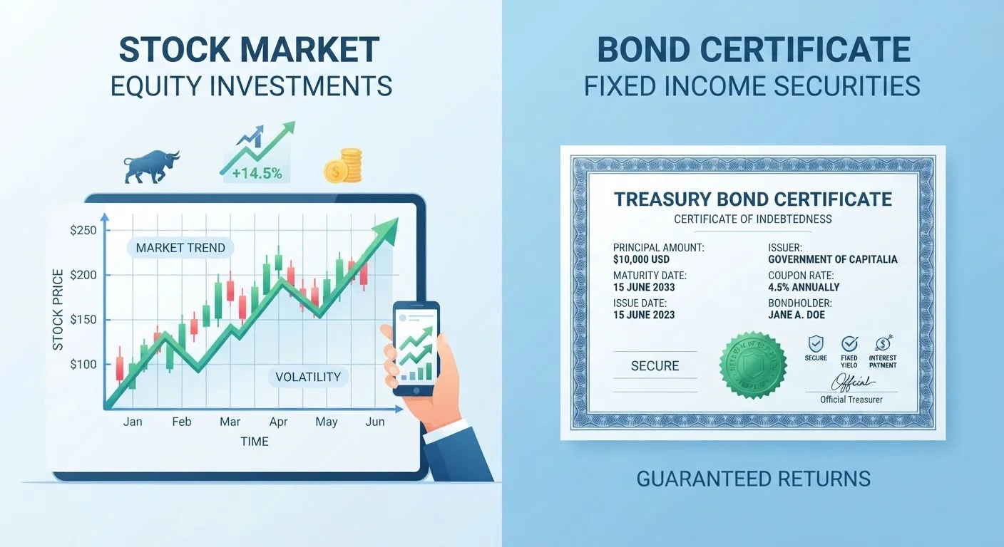 Stocks vs. Bonds: What Each One Actually Represents